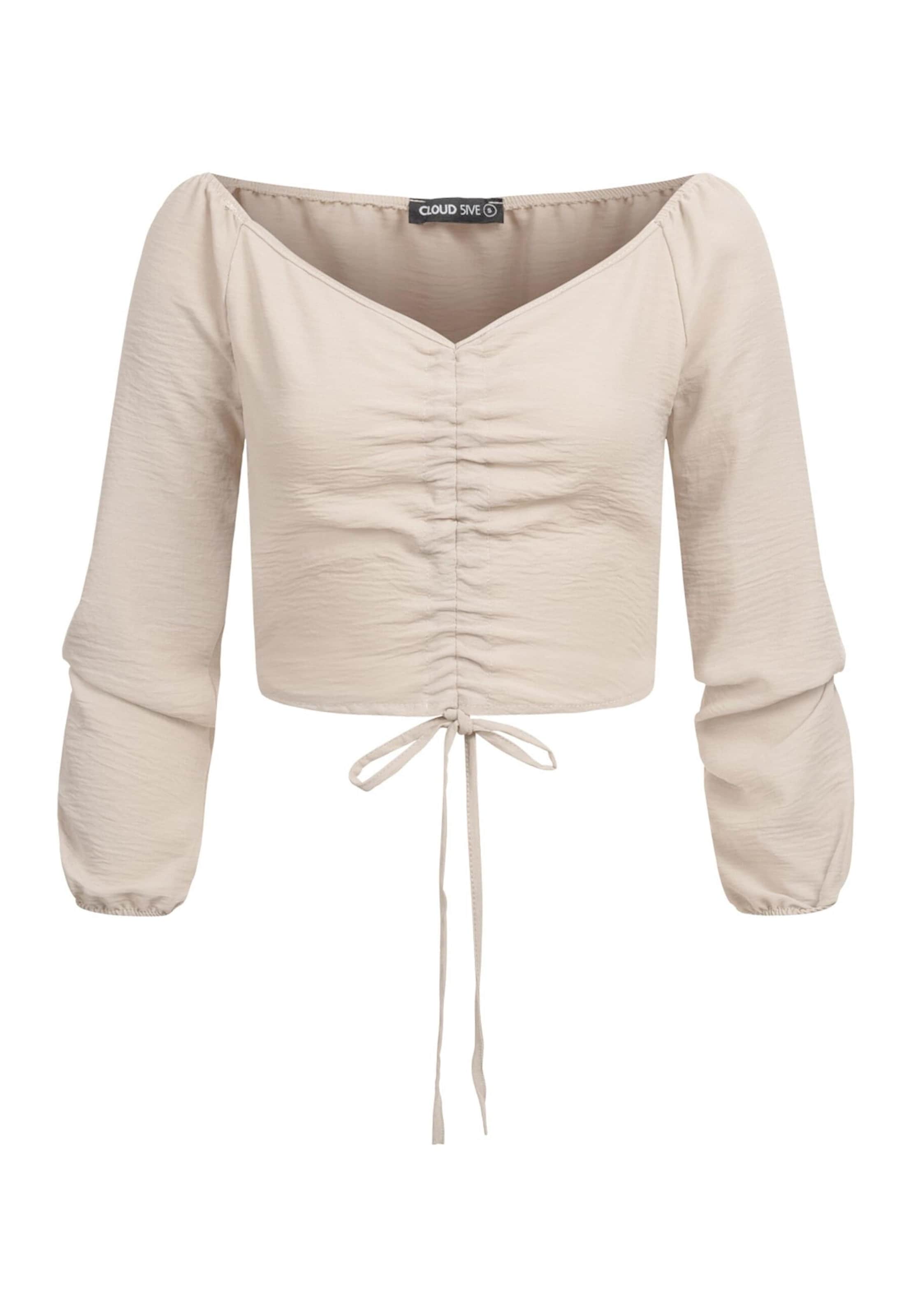 Cloud5ive Bluse in Beige: Vorderseite