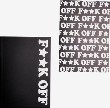 Mister Tee Stationery 'Fuck Off' in Black: front