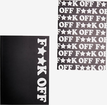 Fournitures de bureau 'Fuck Off' Mister Tee en noir : devant