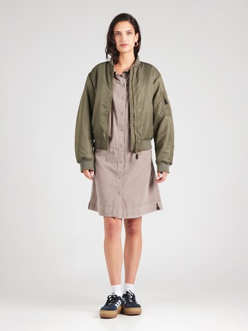 Sublevel Shirt Dress in Beige