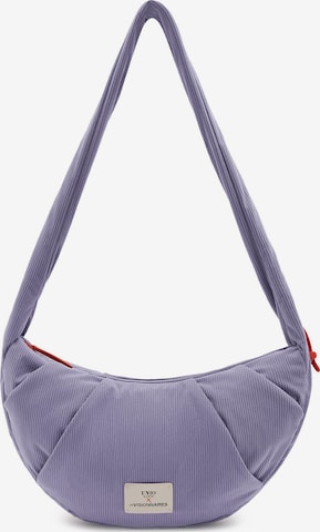 Sac à bandoulière 'Unio Vancouver' Les Visionnaires en violet : devant