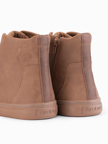 Ombre High-top trainers in Brown