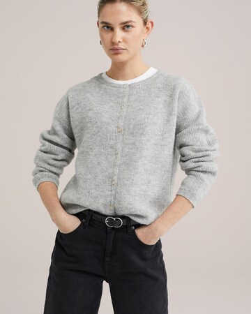 WE Fashion Knit cardigan in Grey: front