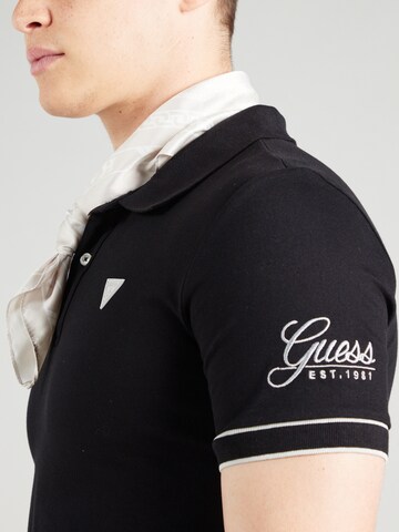 GUESS Poloshirt 'LYLE' in Schwarz