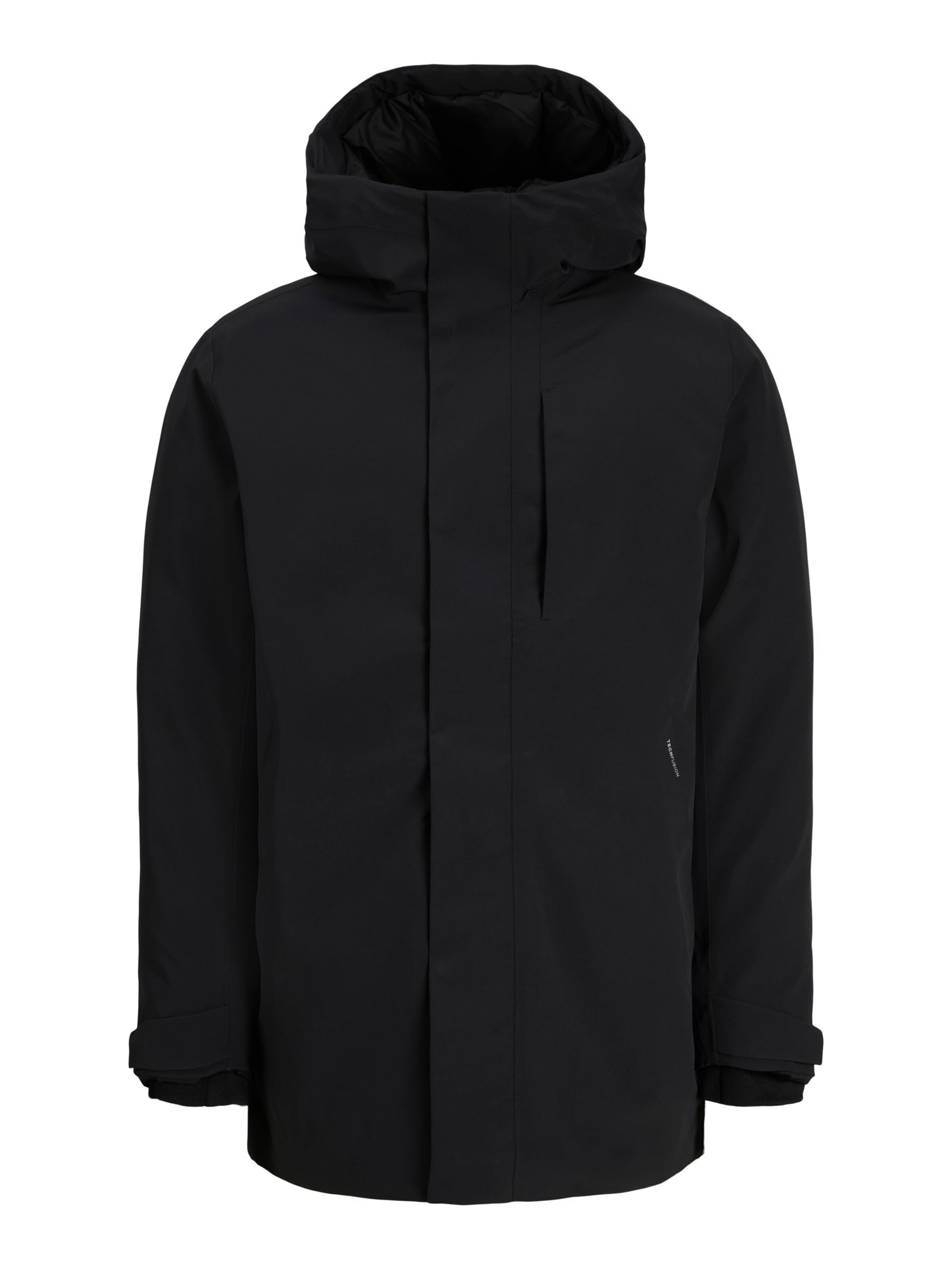 JACK & JONES Parka mi-saison en L en noir, Vue avec produit