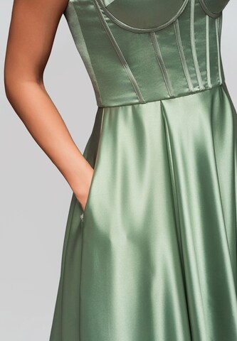 Robe de soirée Ombre en vert