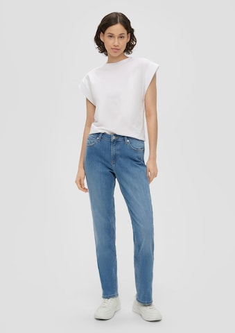 QS Regular Trousers 'Catie' in Blue: front