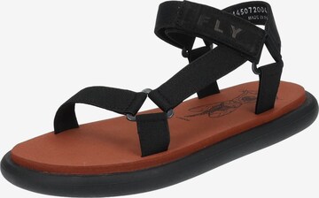 FLY LONDON Sandalen met riem in Zwart: voorkant