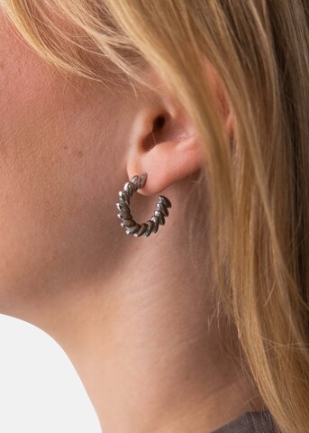 PURELEI - Pendientes 'Big Leaf' en plata