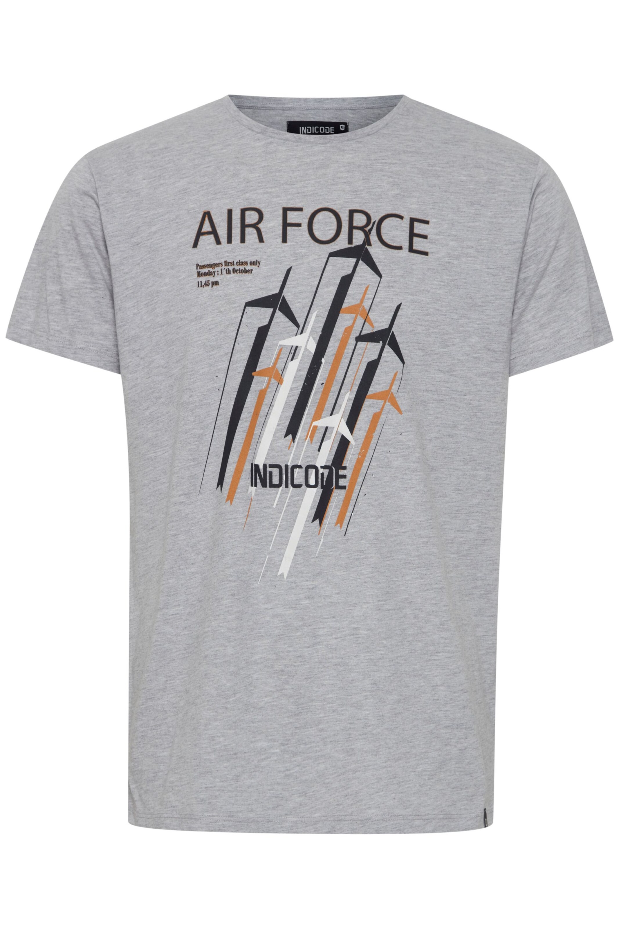 INDICODE JEANS Shirt 'Ronny' in Grijs: voorkant