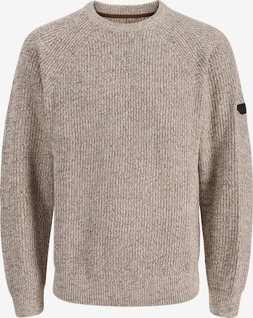 JACK & JONES Pullover 'JJEDENVER' in Beige: Vorderseite