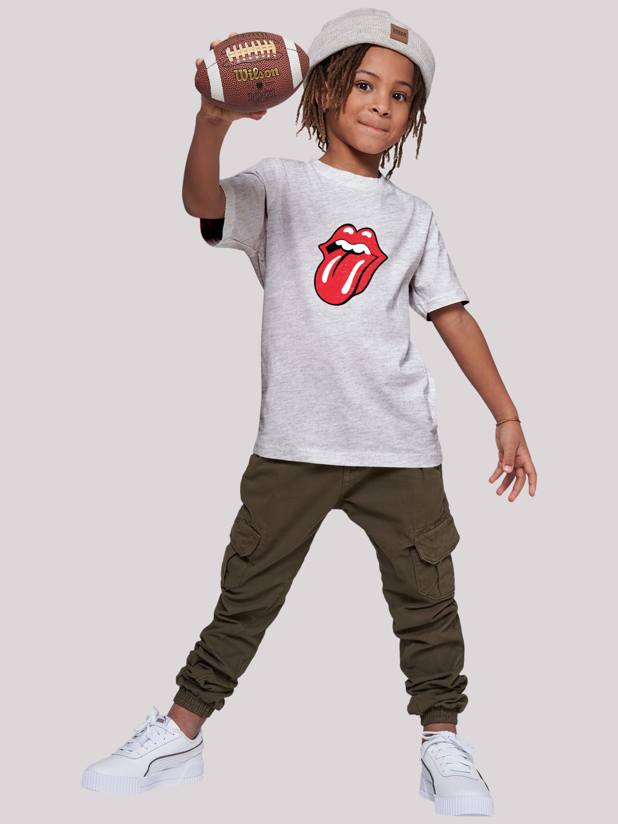 F4NT4STIC Shirt 'The Rolling Stones' in Graumeliert | ABOUT YOU