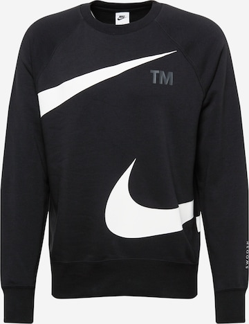 Nike Sportswear Sweatshirt in Black: front