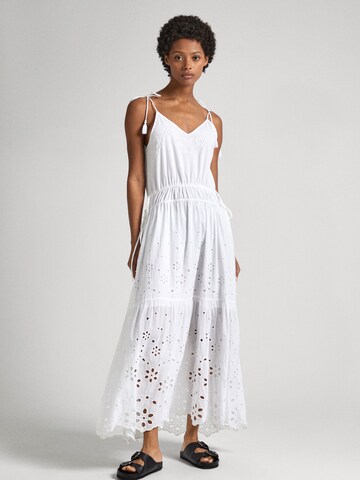 Robe ' DUSANA ' Pepe Jeans en blanc : devant