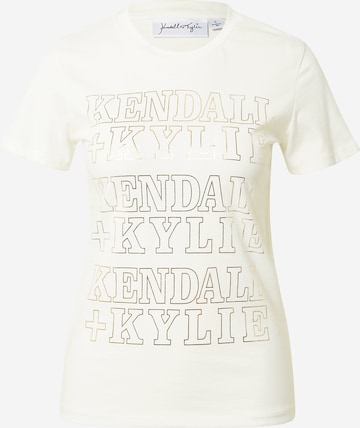 KENDALL + KYLIE Tričko – bílá: přední strana