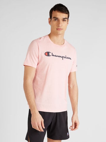 Champion Authentic Athletic Apparel Футболка в Ярко-розовый: спереди
