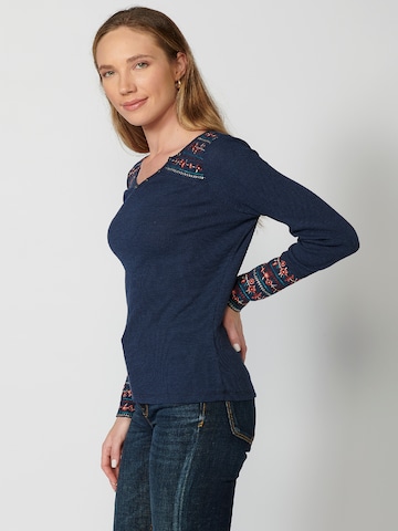 KOROSHI Shirt in Blauw