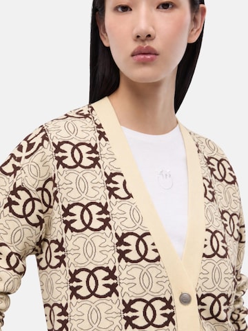 Pullover 'PINKO HALF BREED CARDIGAN JACQUARD Maglieria' di PINKO in beige