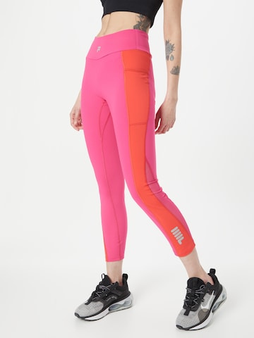 Skinny Pantalon de sport 'REDON' FILA en rose : devant