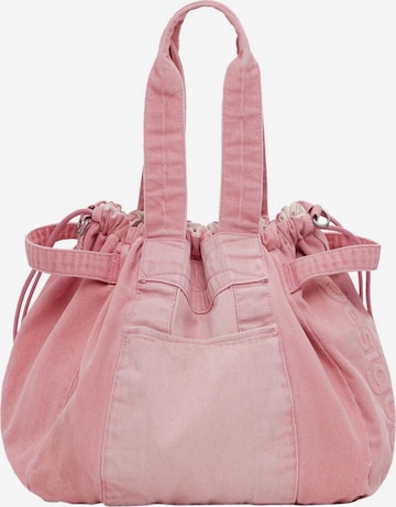 Desigual Pussukkalaukku värissä vaaleanpunainen: etupuoli