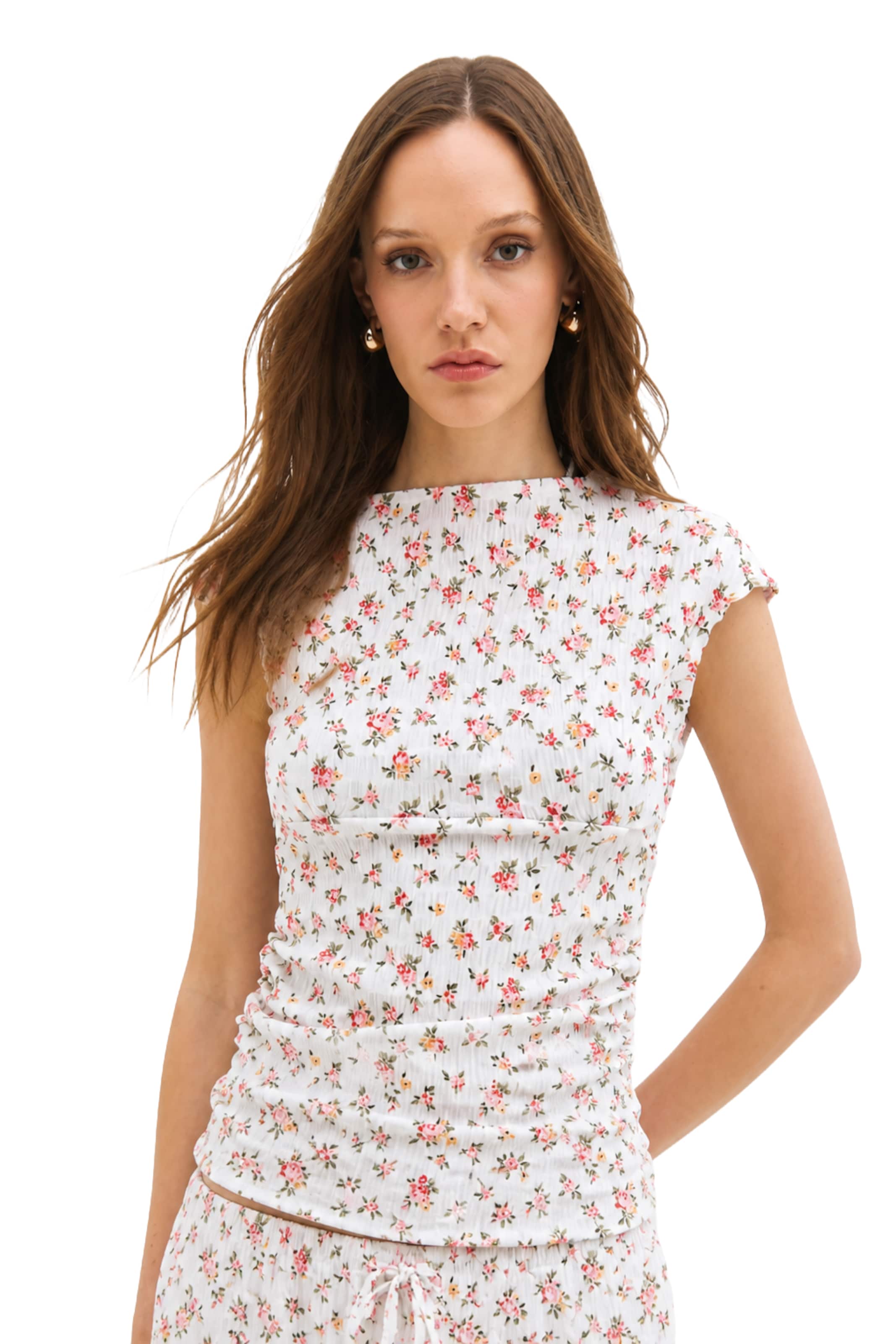 No Matter What Blouse in White: front