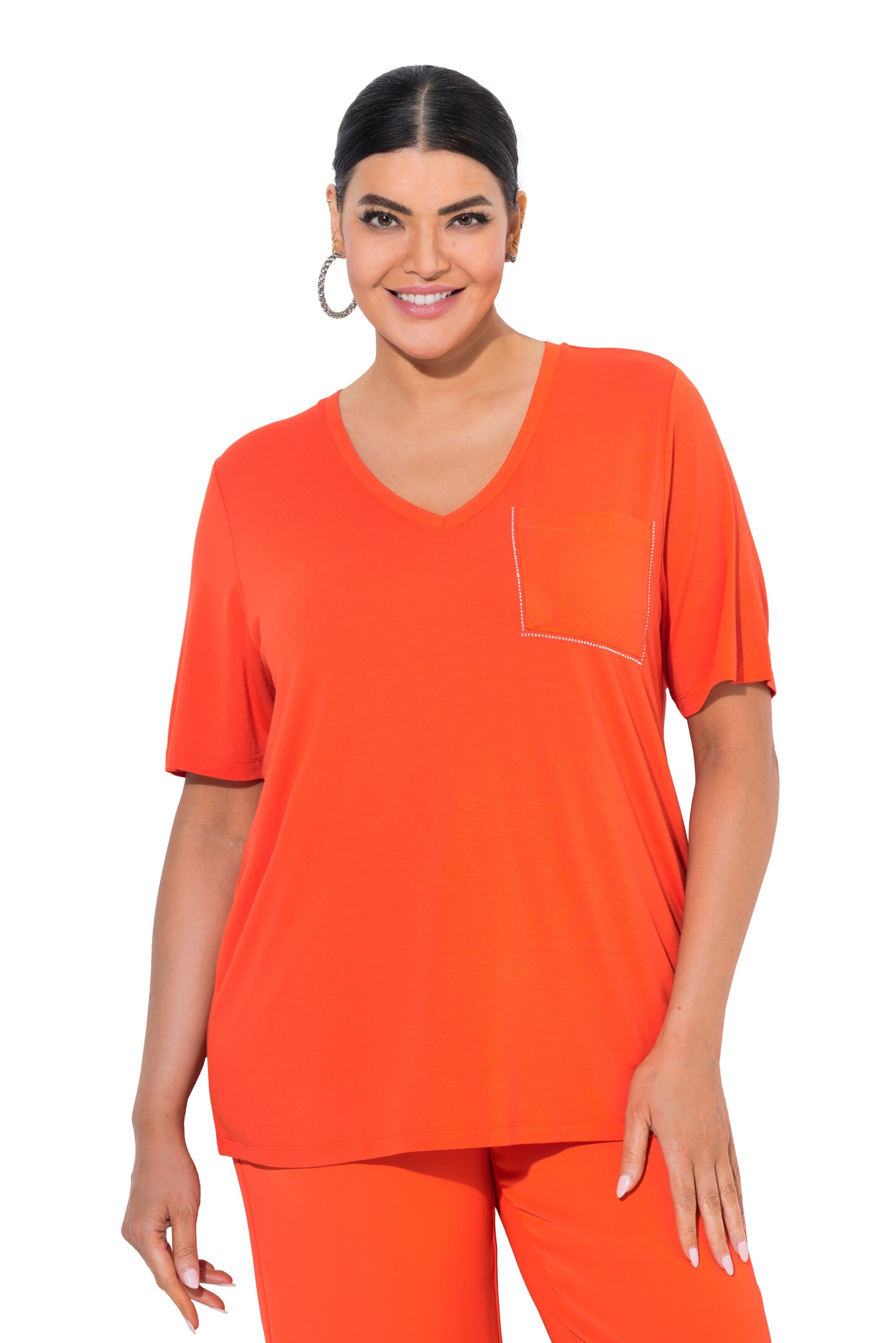 Ulla Popken Shirt in Orange: front