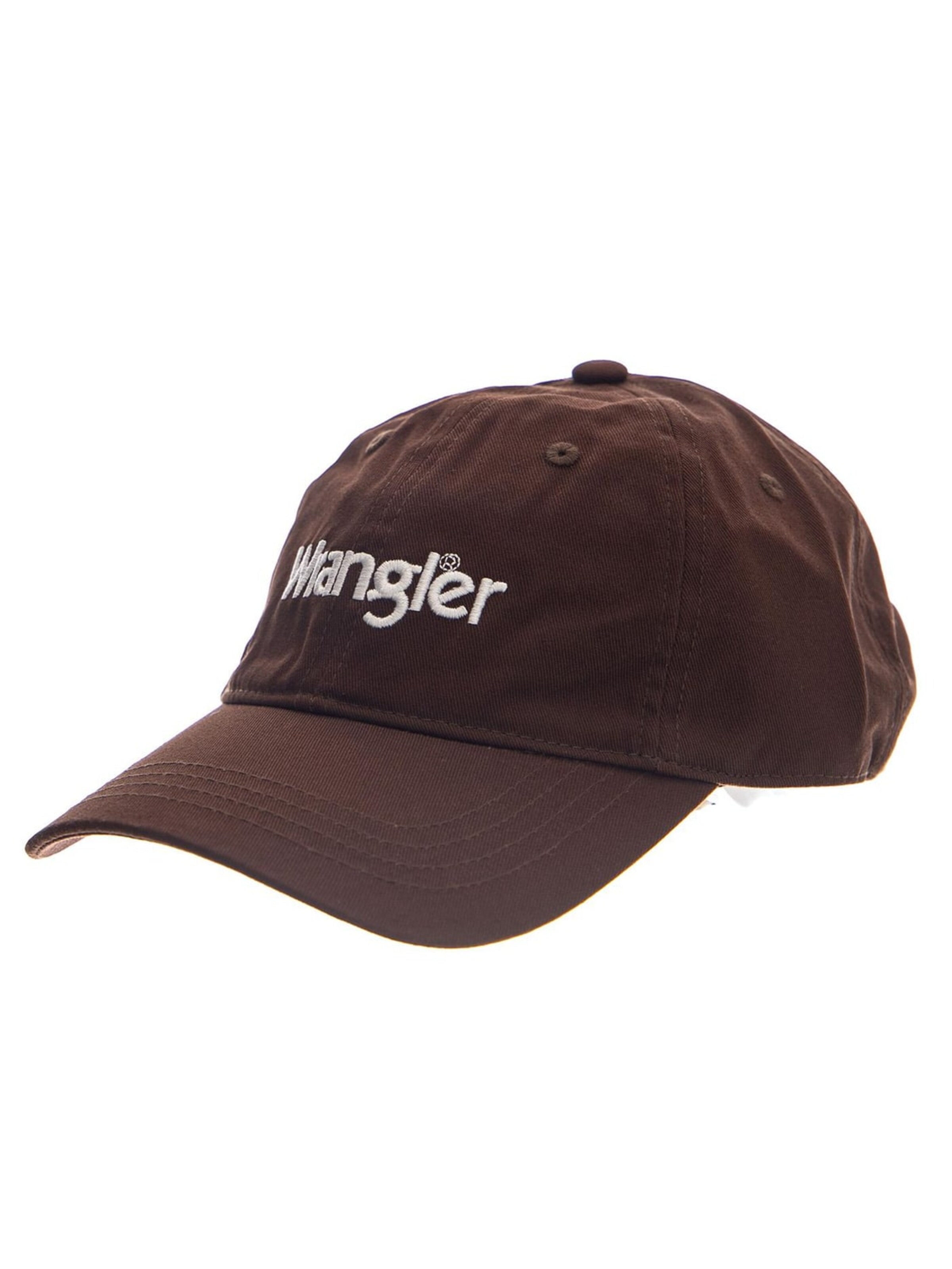 Chapeaux 'LOGO CAP BROWN' WRANGLER en marron : devant