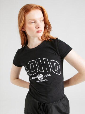 T-shirt 'SOHO' AÉROPOSTALE en noir : devant