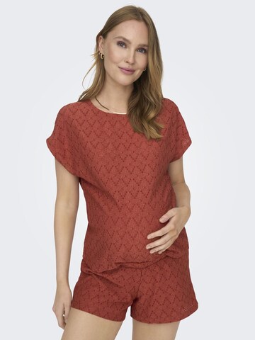 Only Maternity Top in Braun