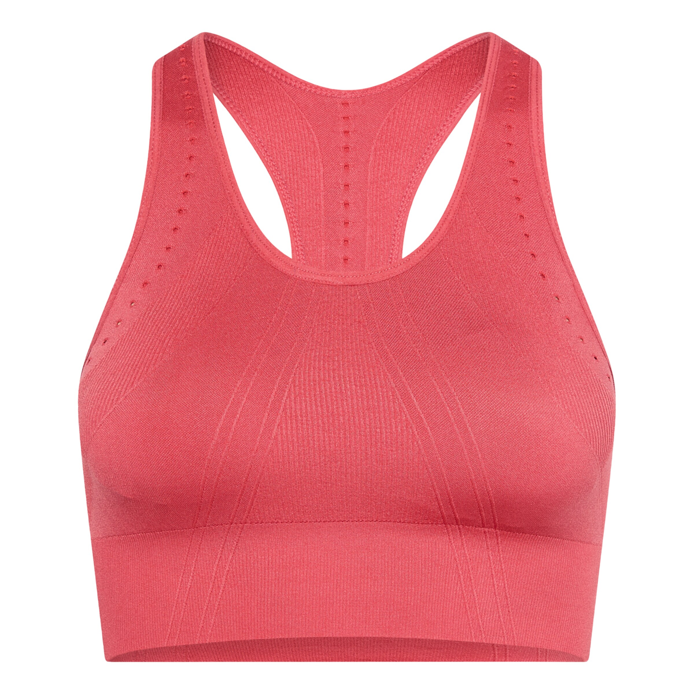 Born Living Yoga Bustier Sporttop in Rood: voorkant