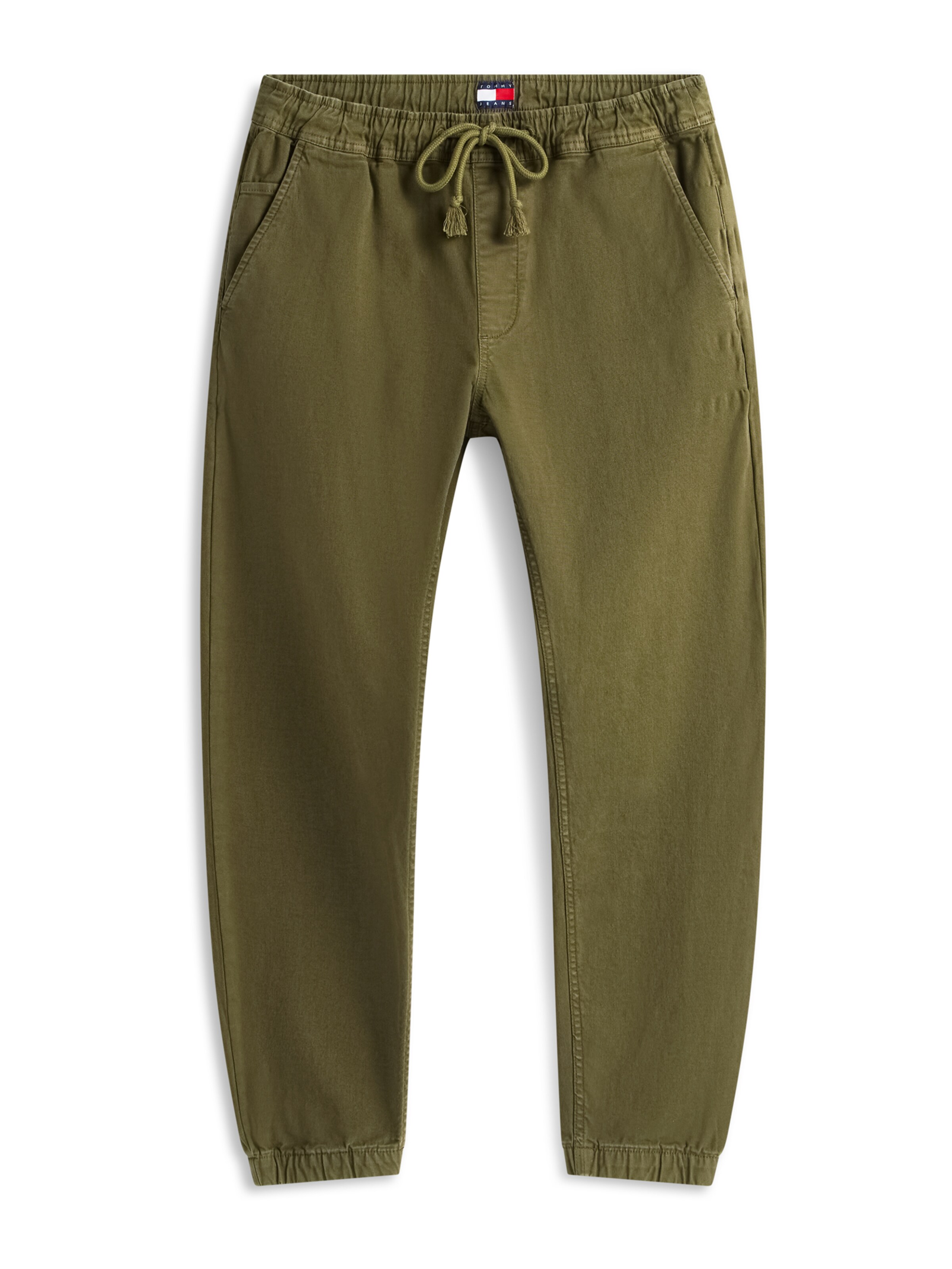 Tommy Jeans Nohavice 'SCANTON' - Zelená: predná strana