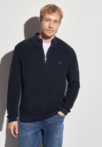 Street One MEN Sweater in Blue: front