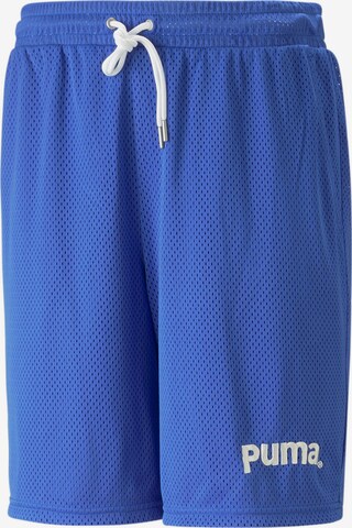 PUMA Regular Pants in Blue: front