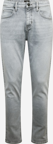QS Tapered Jeans i grå: framsida