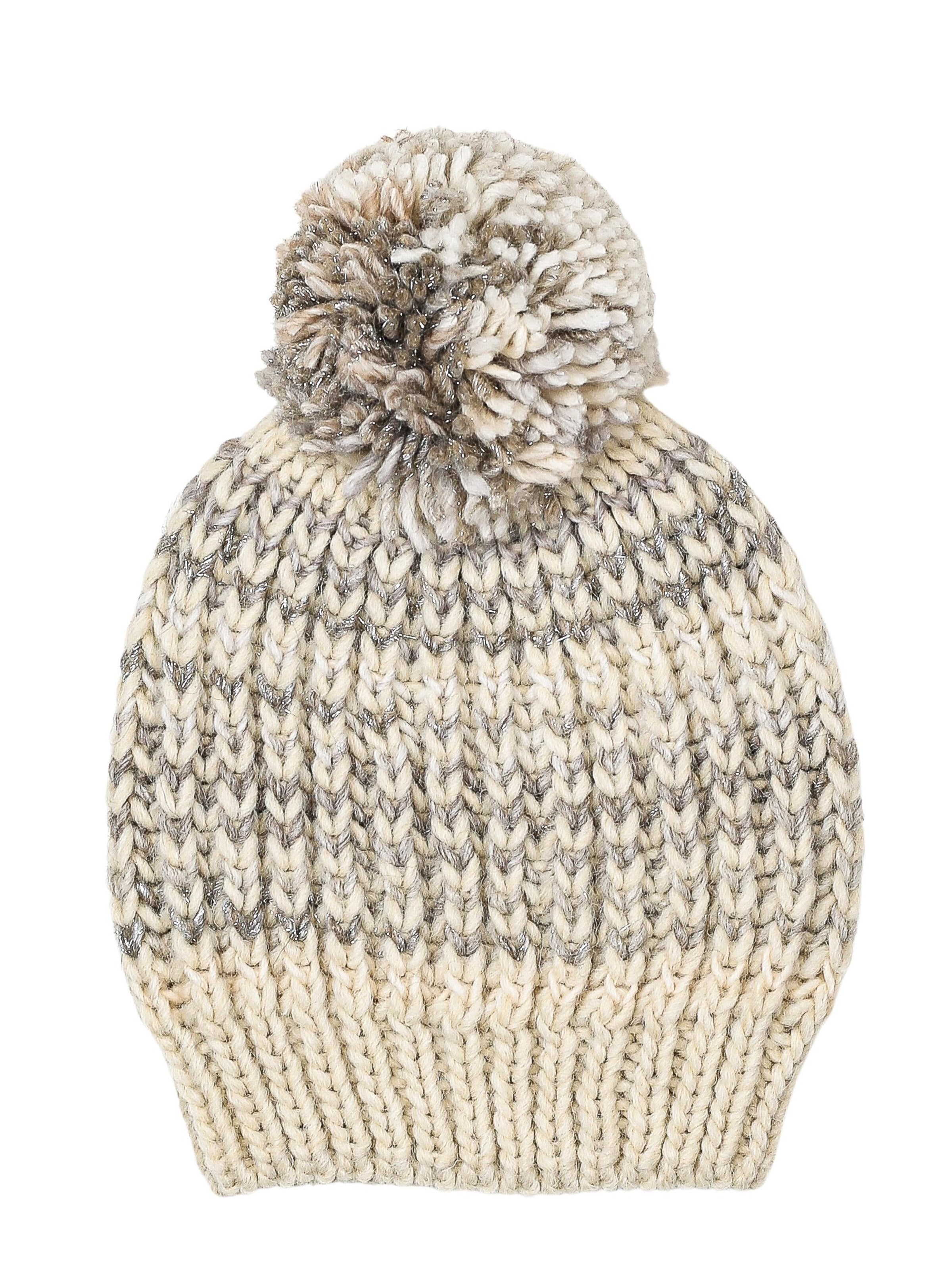 COLLEZIONE ALESSANDRO Beanie 'Larja' in Beige: front