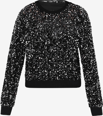 fainaSweater majica - crna boja: prednji dio
