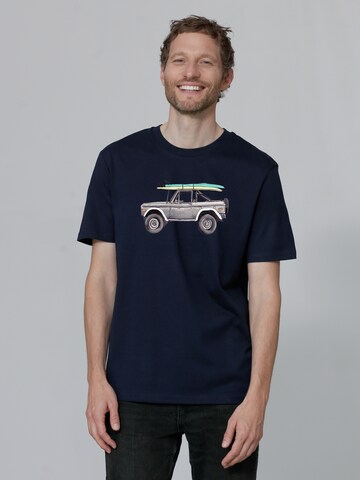 T-Shirt ' Surf Pickup ' Watapparel en bleu : devant