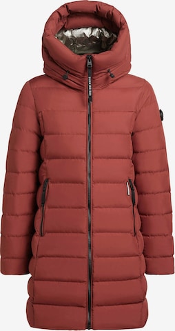 Manteau d’hiver 'Nekar-YM' khujo en rouge : devant