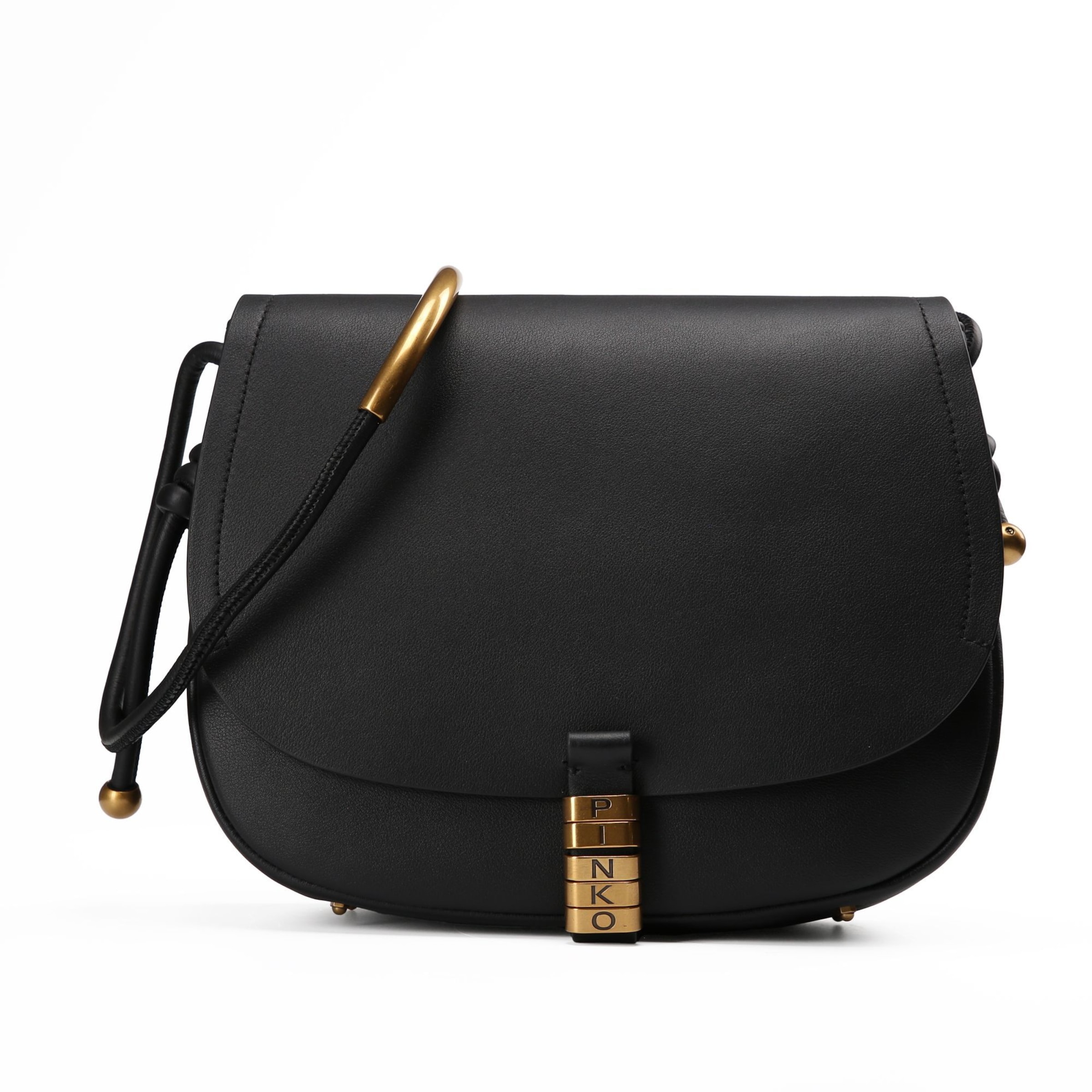 PINKO Crossbody bag 'Saddle' in Black: front