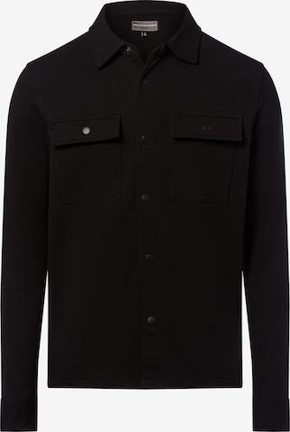Veste de survêtement Finshley & Harding en noir : devant