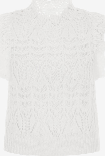 Pulover DreiMaster Vintage pe alb, Vizualizare produs