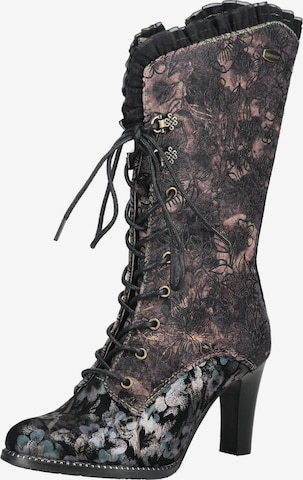 Bottes à lacets Laura Vita en gris : devant
