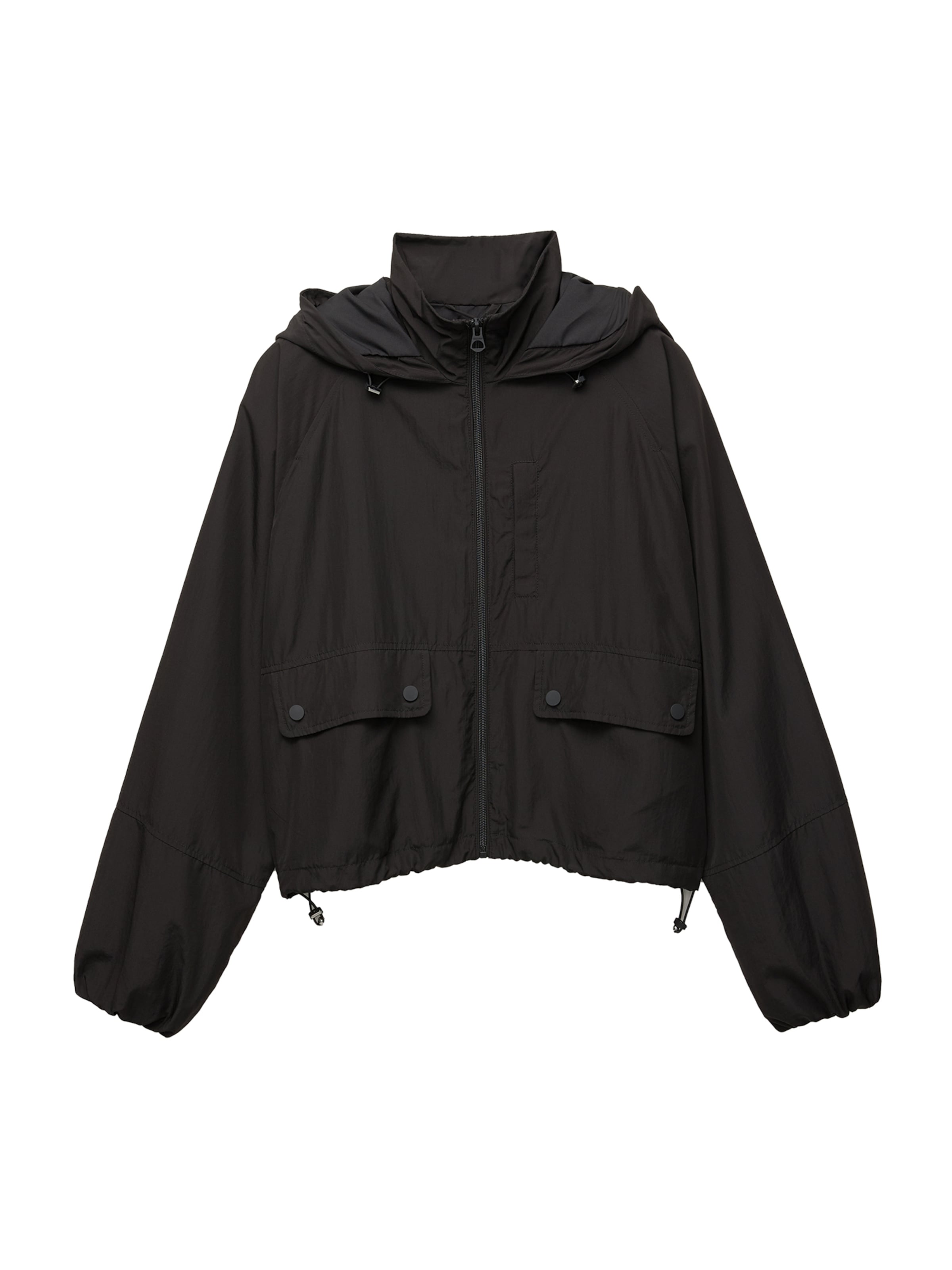 Veste mi-saison Pull&Bear en noir : devant