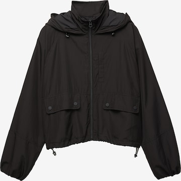 Veste mi-saison Pull&Bear en noir : devant