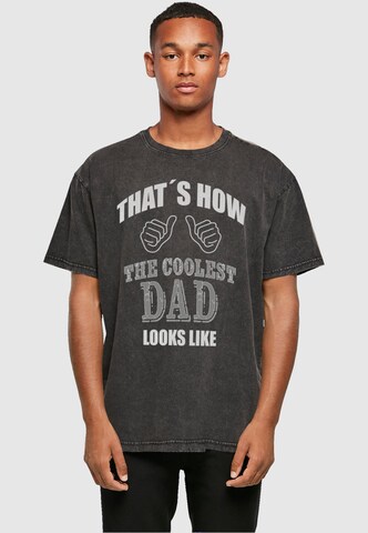 Merchcode T-Shirt 'Coolest Dad' in Grau: Vorderseite