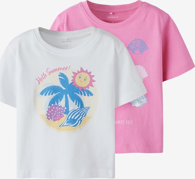NAME IT Paita 'NMFJassa' värissä taivaansininen / vaaleankeltainen / vaalea pinkki / valkoinen, Tuotenäkymä