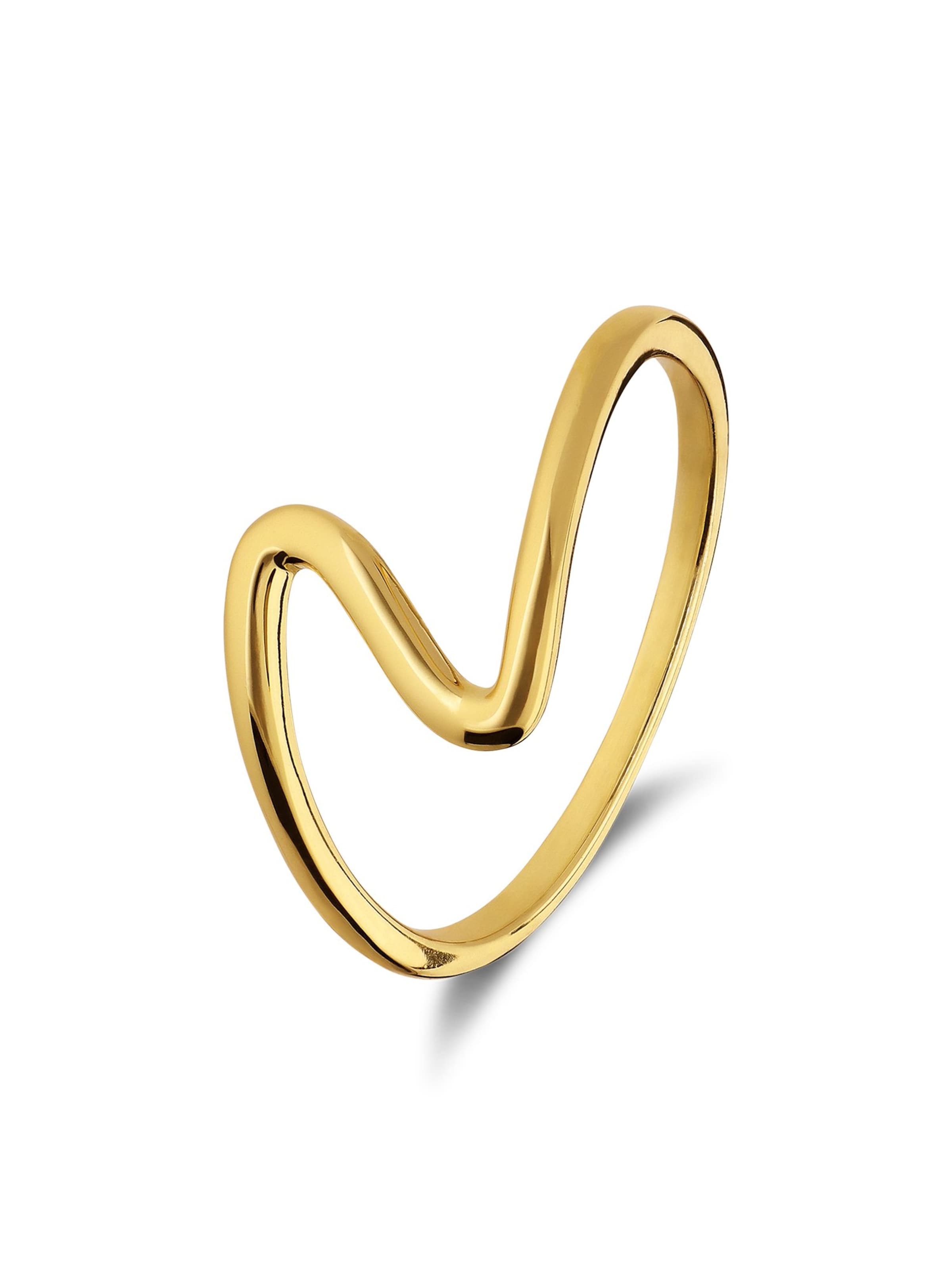 Lucardi Ring in Gold: front