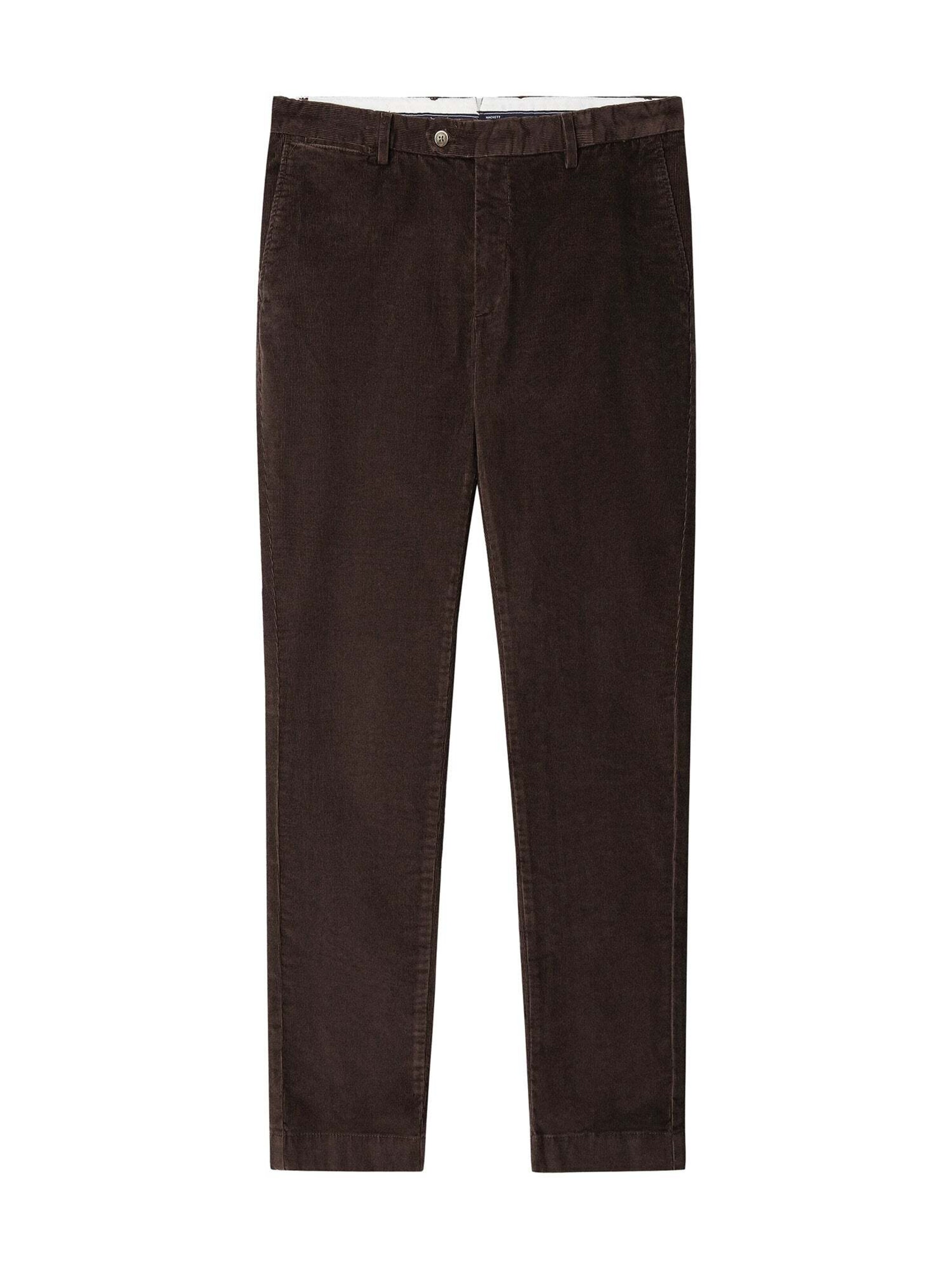 Coupe slim Pantalon chino Hackett London en marron : devant