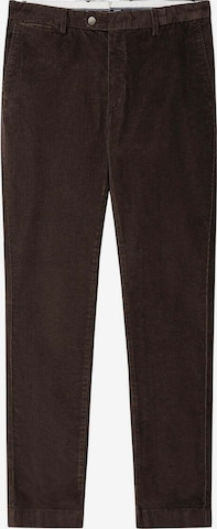Pantalon chino Hackett London en marron : devant