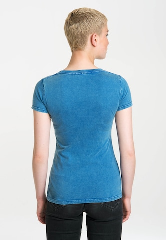 LOGOSHIRT Shirt 'Das Tier' in Blue